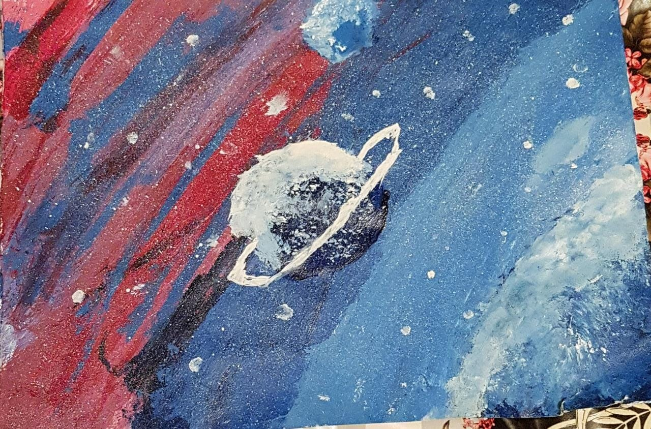 "Ғарыш әлемі" тақырыбындағы онлайн-сурет көрмесі.